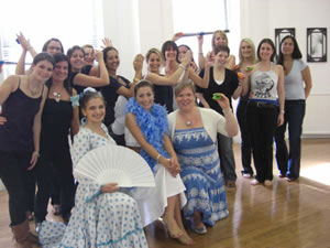 Hen Do Flamenco dance class